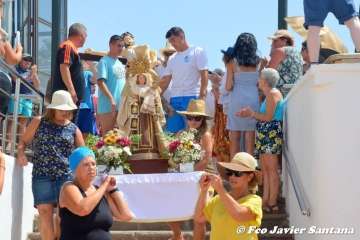 Misa y procesión terrestre-marítima de la playa de Ojos de Garza (Foto TA)
